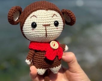 Äffchen Häkelanleitung: Easy Amigurumi Plüschtier (PDF Download)