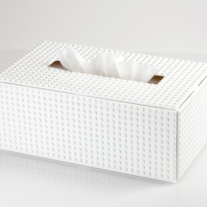 LEGO-Compatible Tissue Box Cover: Customizable Brick Decor