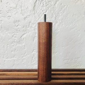 FURNITURE LEGS | CONTEMPORARY Custom Solid Walnut Wood Cylinder Furniture Legs-Hand Crafted-6&quot;/8&quot;/10&quot;/12&quot;/14&quot;/16&quot;