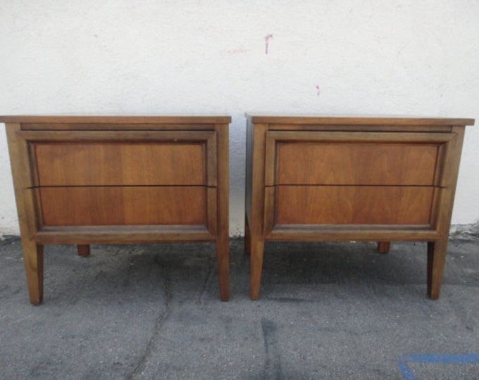 Pair of Mid Century Modern Nightstands los Angeles Etsy