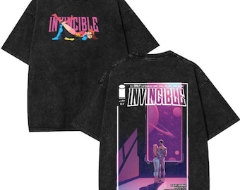 Camiseta de superhéroe Comfort Colors® Limited Invincible Mark, unisex, disfraz de superhéroe, regalo para fan de cómics, con acabado mineral lavado.