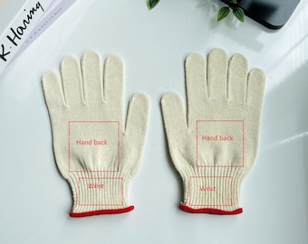 刺繍入りカスタムデザイン手袋、ガーデニング愛好家用手袋、ガーデン作業用手袋、屋外作業用手袋、女の子へのギフト、ガーデニング用手袋