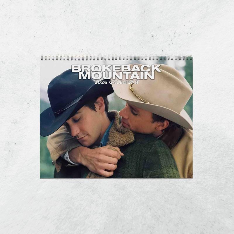 Discover Brokeback Mountain 2026 Wall Calendar, Wall Calendar 2026, Planner 2026