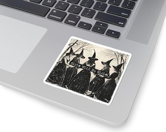 Witchy Kiss-Cut Sticker | Girls Will Be Girls, Halloween Decor