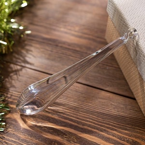 Hand Blown Glass Christmas Ornament | Elegant Holiday Bauble | Tree Decoration | Hanging Ornaments | Tree topper.