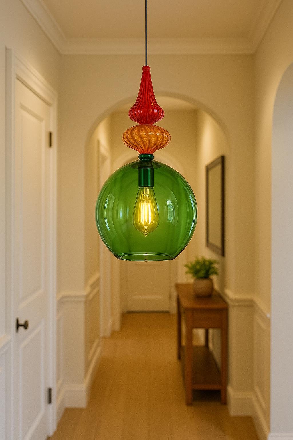 Blown Glass Pendant Light Light Fixtures Modern Ceiling