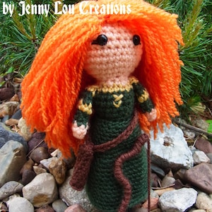 PDF Pattern Cutie Scottish Princess amigurumi crochet doll