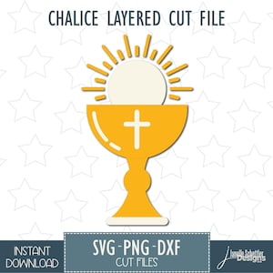Chalice and Paten for Mass SVG File, First Communion, Baptism, Eucharist, Confirmation Religious SVG, Christian SVG, Cricut Instant download