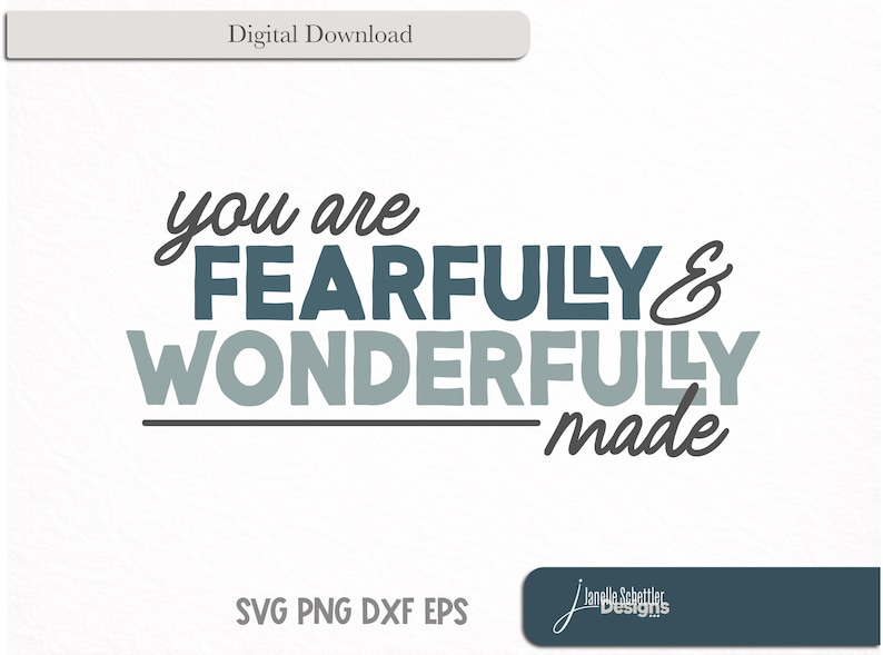 Fearfully and Wonderfully Made SVG