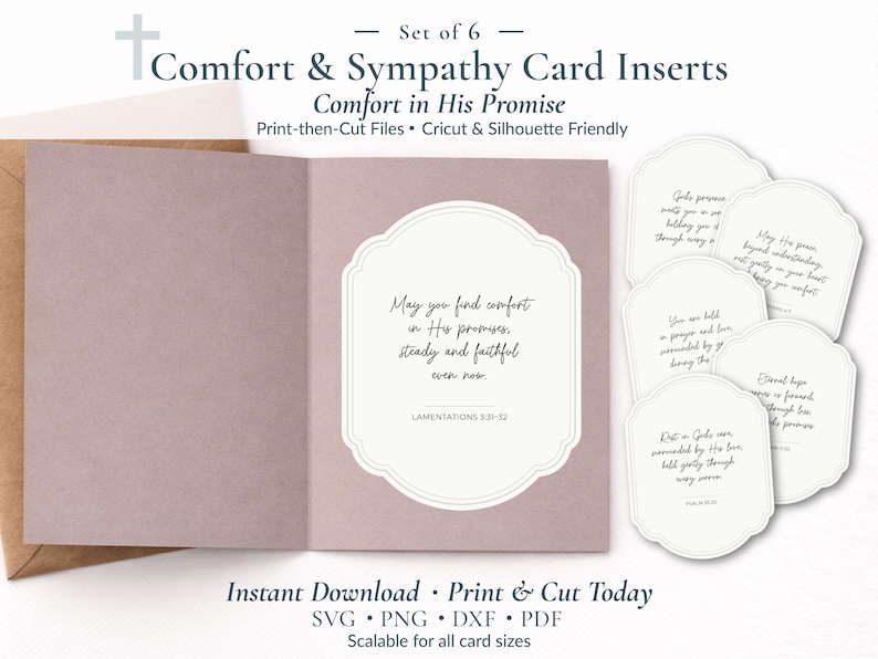 Christian Comfort and Sympathy SVG Bundle