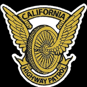CHP Motorcycle Vinyl Decal: California Highway Patrol Car Sticker