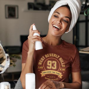 Retro West Beverly Hills 90210 Tee: Vintage Graphic Unisex Shirt