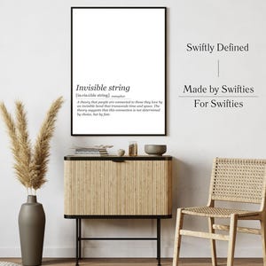 Invisible String Art | Swiftie Lyric Definition Print | Minimalist Digital Download |Aesthetic Music Decor| Printable artwork | Swiftie Art
