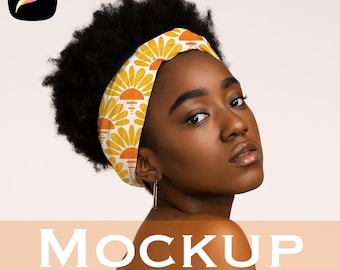 Procreate Headband Mockup for Boho Patterns, Editable Procreate Mockup, Digital Headwrap Mockup for Surface Pattern Designers,Digital Mockup