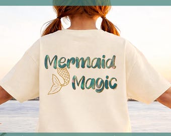 Mermaid Magic PNG: Shimmering Tail Digital Decal (Digital Download)