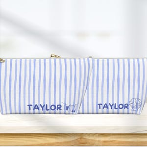 Bolsa de maquillaje para despedida de soltera, recuerdo de despedida de soltera personalizado con temática costera, neceser de viaje personalizado con temática de playa para despedida de soltera, ideal para niñas