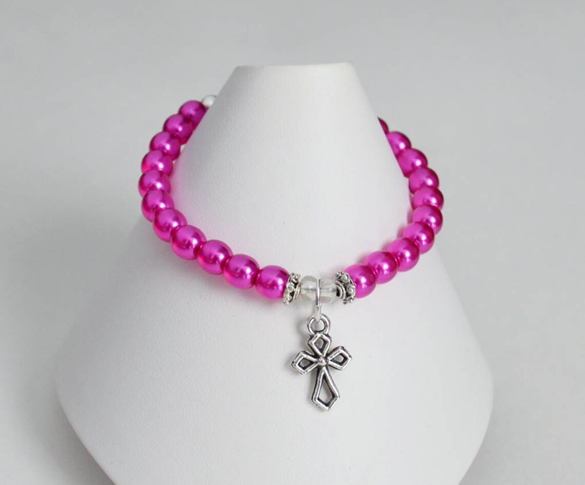 Gopbrer First Communion Baptism Confirmation Gifts For Boys, Cross Bracelet For Boys