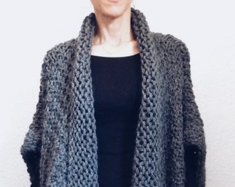 KNITTING PATTERN pdf Instructions to Make: the Day Coat Knit Pattern