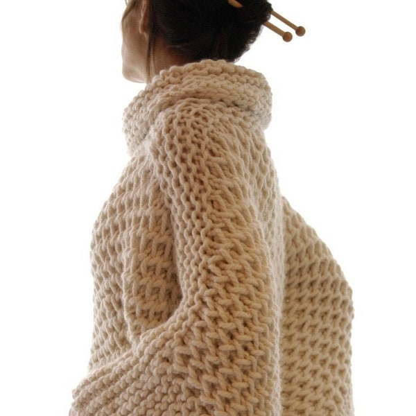 KNITTING PATTERN pdf Instructions to Make: the Misti Brioche Honeycomb Sweater. This is a knitting pattern available in English only.