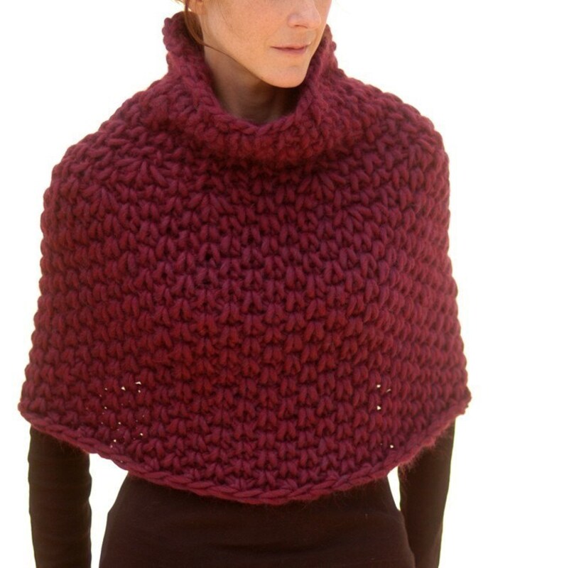 Instructions to make: Magnum Capelet 4 knit PDF knitting pattern. This is a knitting pattern available in English only. image 1