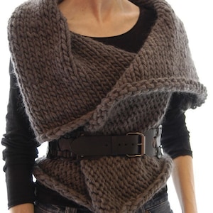 KNITTING PATTERN pdf Instructions to Make: Magnum Reversible Vest/Wrap Knit Pattern.