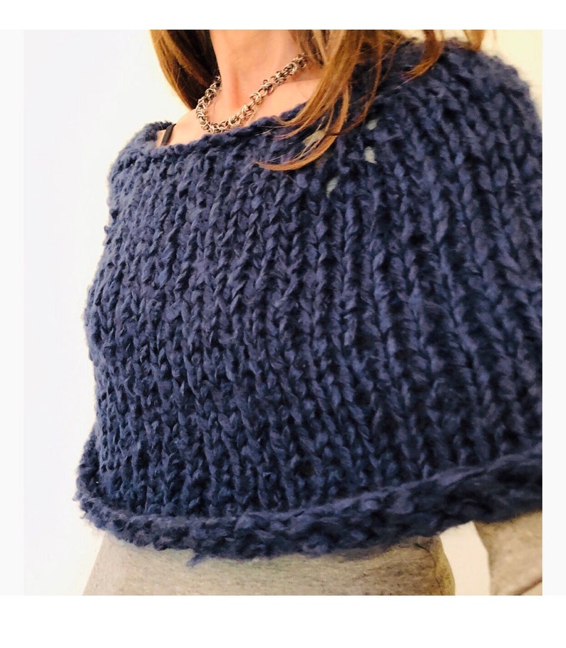 KNITTING PATTERN pdf Instructions to Make: Magnum Capelet 13 Knit Pattern. This is a knitting pattern available in English only. image 3