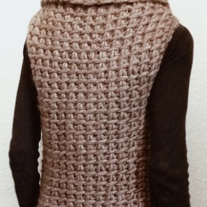 CROCHET PATTERN pdf Instructions to Make: the Tunisian Crochet Vest Pattern. This is a Tunisian Crochet pattern available in English. image 2