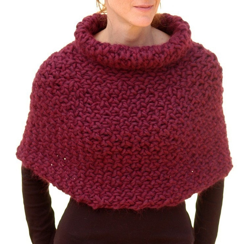 Instructions to make: Magnum Capelet 4 knit PDF knitting pattern. This is a knitting pattern available in English only. image 3