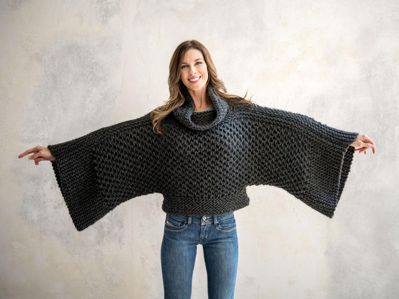 KNITTING PATTERN pdf Instructions to Make: the Misti Brioche Honeycomb Sweater. This is a knitting pattern available in English only. image 6