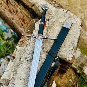 Handmade Sword Of Geralt Of Rivia Aerondight&#39;s Witcher Sword, Sword Of Wild Hunt Geralt Of Rivia Aerondight&#39;s Witcher Sword, Christmas Gift