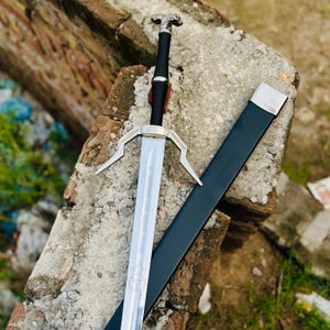 Handmade Sword Of Geralt Of Rivia Aerondight&#39;s Witcher Sword, Sword Of Wild Hunt Geralt Of Rivia Aerondight&#39;s Witcher Sword, Christmas Gift