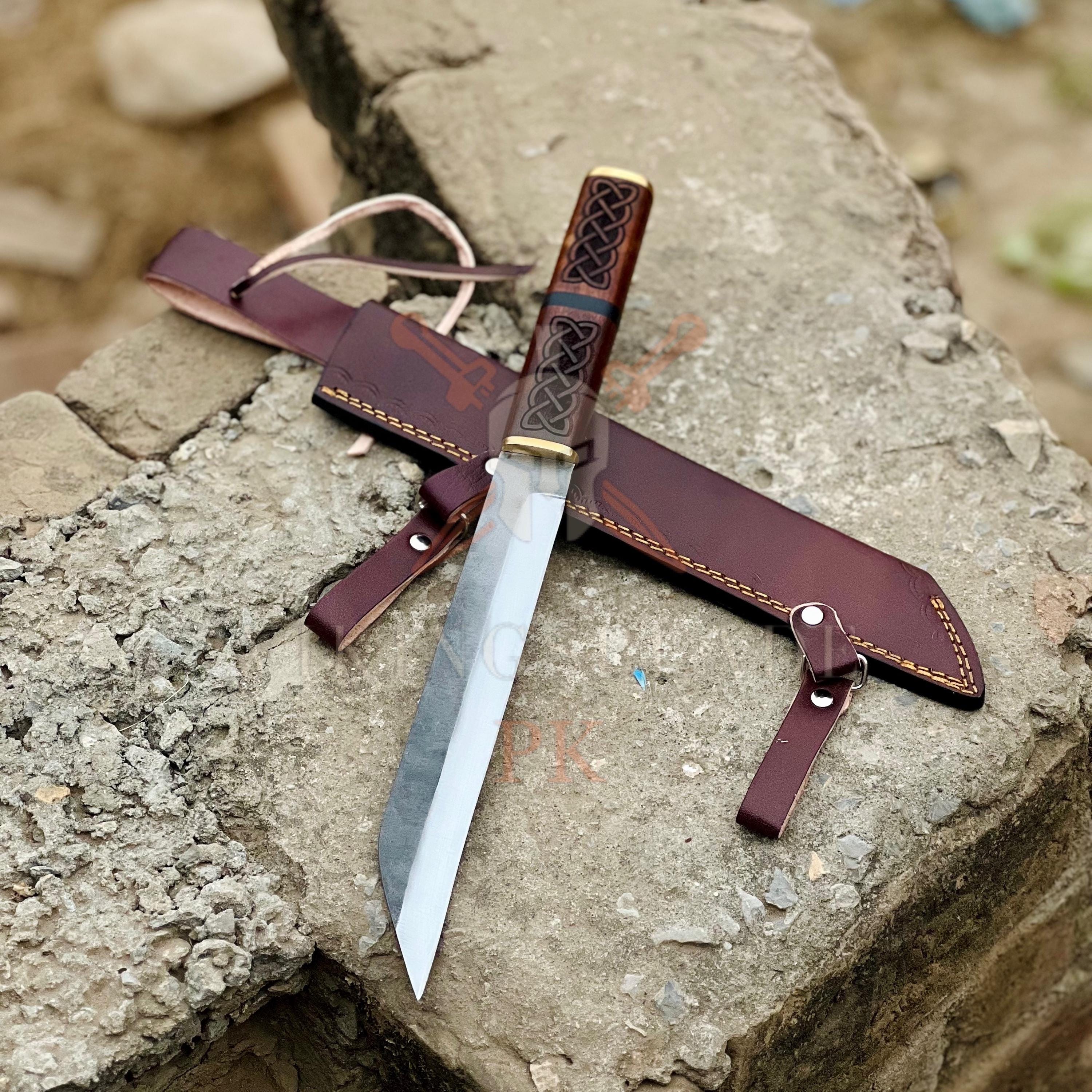 Épée médiévale nordique avec fourreau, cadeau d'épée viking faite