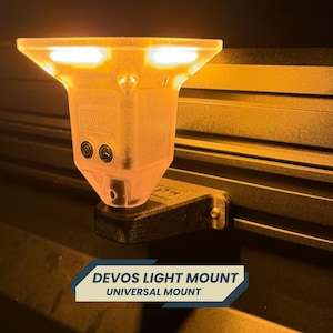 Soporte de luz Devos para autocaravanas y tiendas de techo (versión sin poste)