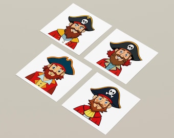 Pirate SVG Clipart, Transparent Background (Digital Download)