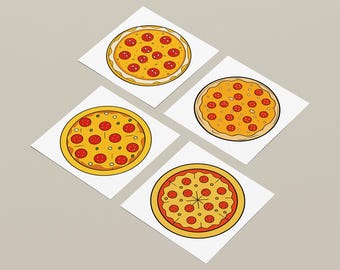 16 Pizza Clip Art SVG Files, Transparent Background (Digital Download)