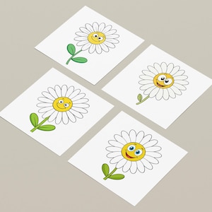 16 schattige madeliefje Clip Art SVG-bestanden, cliparts voor uitnodigingen, stickers, digitale ambachten, scrapbooking en meer, transparante achtergrond
