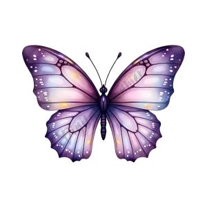 Paquete de imágenes prediseñadas de mariposas moradas, paquete de imágenes prediseñadas de mariposas de acuarela PNG, imágenes prediseñadas de mariposas moradas lilas, mariposas moradas, acuarela