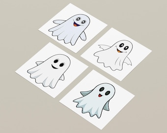 Spökclip Art, Halloween SVG-filer (digital nedladdning)