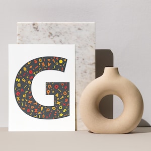 Digitaal alfabet, alfabetletters, Instant Download, moderne en leuke belettering kunst, Svg-letters, afdrukbare letters, decoratieve letters Clipart