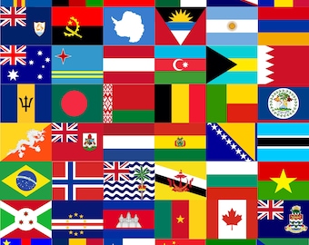 World Flags SVG Bundle: 250+ Country Flags, Vector Graphics (Digital File)