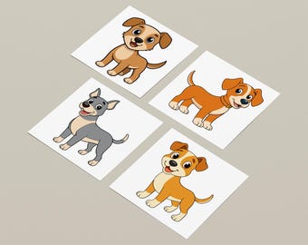 Puppy Clip Art, Transparent SVG Files (Digital Download)