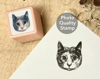 Custom Pet Portrait Stamp, Dog, Cat, Rabbit, Memorial Gift