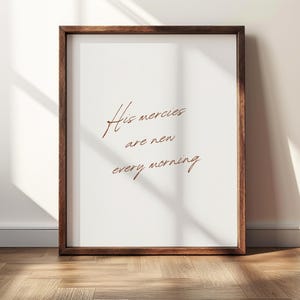 Christian Conversion Gift Quiet Belief Artwork Home Wall Art Print Spiritual Encouragement Scripture Soft Verse Beautiful Script Minimalist