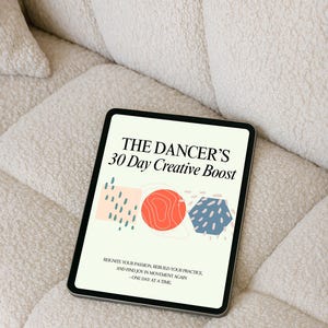 Creative Boost Dance Creativity Journal Prompts Guided 30 Day Practice Workbook Improve Inspiration Student Training