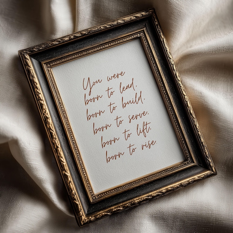 Female Office Art Inspirational Workspace Print Motivational Quote Poster Woman Empowerment Wall Piece Professional Desk Artwork Uplifting image 1