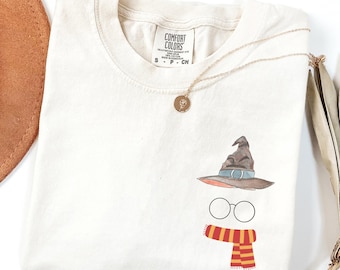 Comfort Colors Fantasy Graphic T-Shirt for Kids and Adults, Book Lover Gift, Universal Youth Shirt, Magic School Shirt