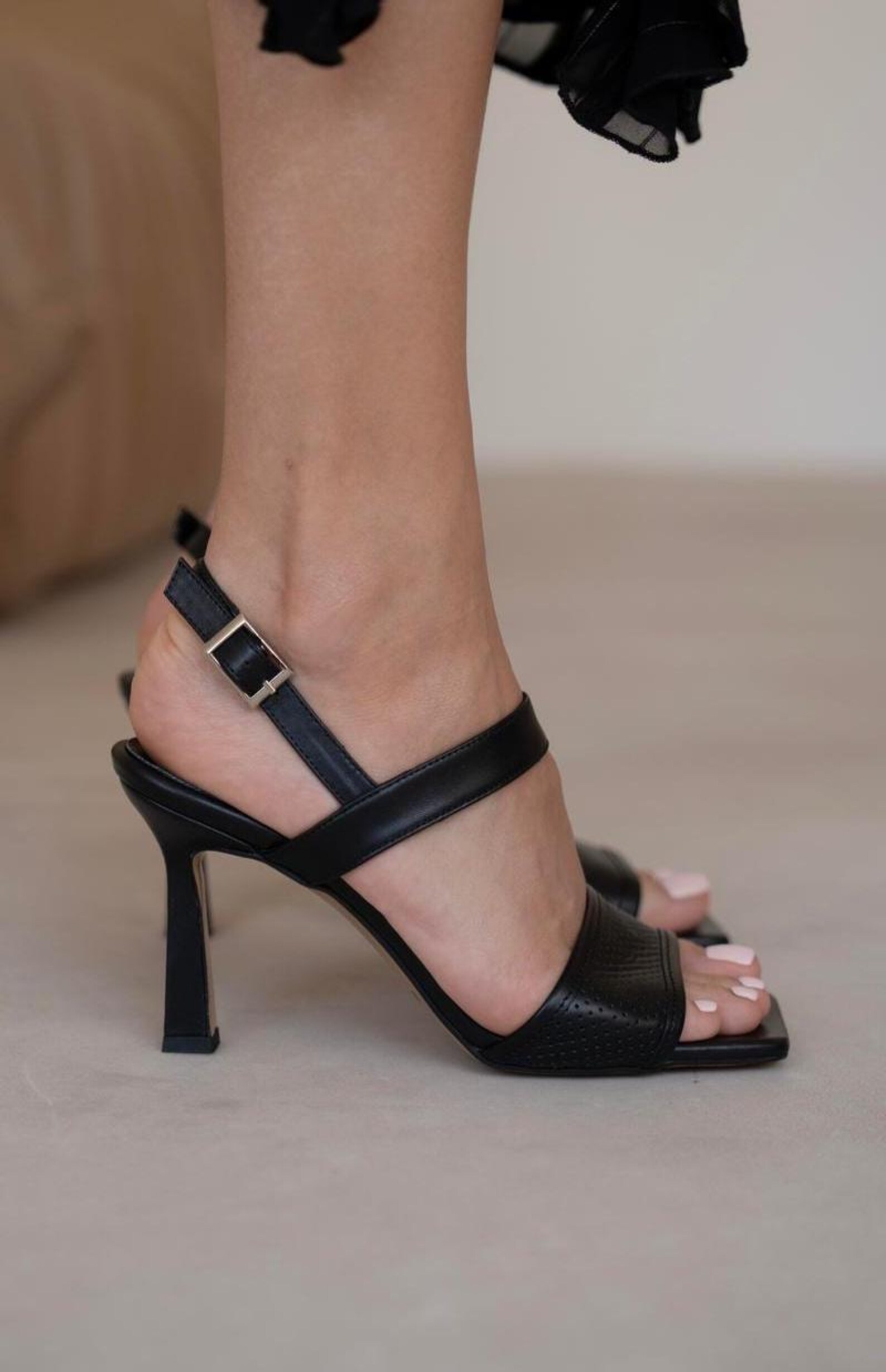 Leather Heeled Sandal