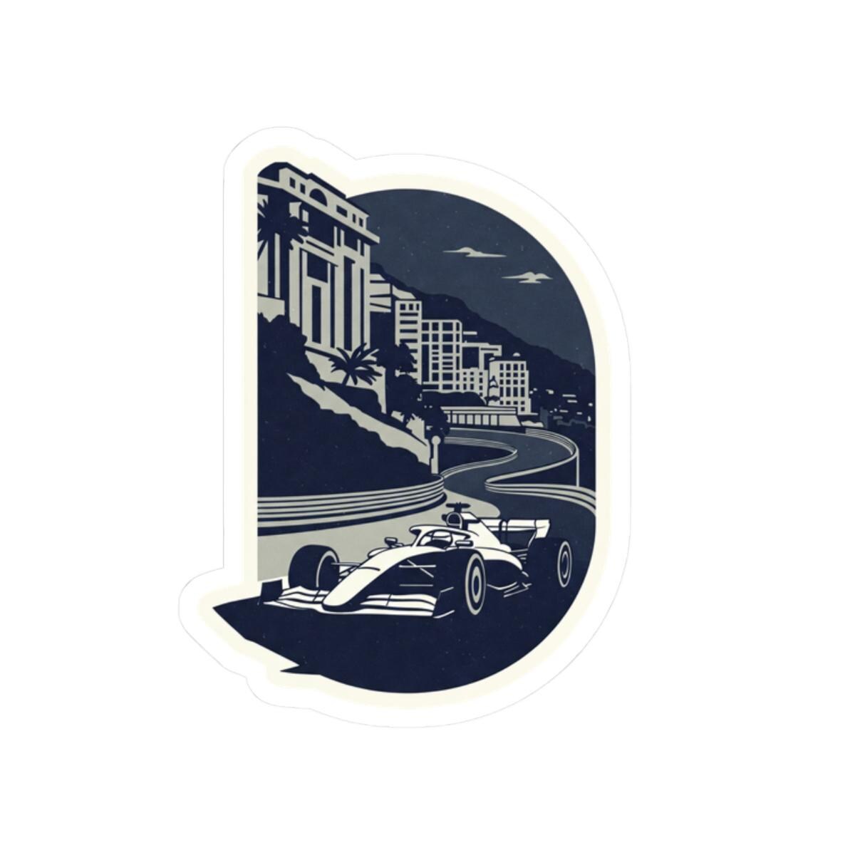 Racing Sticker, Monaco Grand Prix F1 Formula One Inspired Decal ...