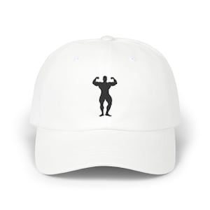 Classic Dad Cap - Vintage Bodybuilder Gym Hat, Retro Fitness Baseball Cap, Old School Workout Hat, Muscle Builder Dad Hat, Gym Lover Gift