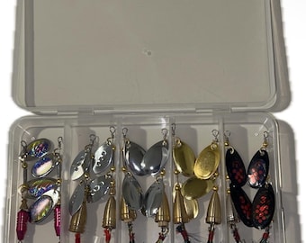 DIY Fishing Lure Accessories 50 Pcs Copper Spinner Blades Kit For DIY Fishing Lures | Deep Cup Colorado Blades In 2 Sizes For Trout, Bass & More Diy Lure Making Supplies - Foto 10